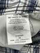 LEE BERMUDA CARGO UTILITY QUADRI BIANCO NAVY UOMO PRE OWNED L