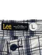 LEE BERMUDA CARGO UTILITY QUADRI BIANCO NAVY UOMO PRE OWNED L