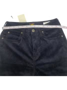 LEE VINTAGE BLACK CORDUROY FLARED / BELL BOTTOM TROUSERS - XS
