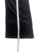 LEE VINTAGE BLACK CORDUROY FLARED / BELL BOTTOM TROUSERS - XS