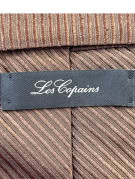 LES COPAINS NECKTIE CLASSIC BROWN MENS PRE OWNED