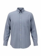 LES COPAINS Πουκάμισο Vintage Oxford Σιέλ Ανδρικό L