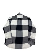 LES COPAINS SPORTSWEAR SHIRT CHECK NAVY GREY WHITE MENS PRE OWNED L