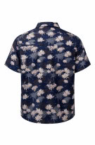LEVEL TEN DESIGN ALOHA SHIRT BLUE MEN PRE OWNED L