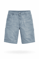 LEVI S DENIM SHORTS CLASSIC WASHED BLUE MEN PRE OWNED L
