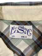 LEVI STRAUSS & CO ΠΟΥΚΑΜΙΣΟ ΚΟΝΤΟΜΑΝΙΚΟ VINTAGE ΚΑΡΟ ΠΡΑΣΙΝΟ/ΜΠΛΕ ΓΥΝΑΙΚΕΙΟ M