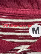 LEVI STRAUSS AND CO POLO SHIRT CLASSIC BURGUNDY MENS PRE OWNED M