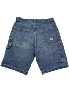 LEVI STRAUSS SIGNATURE CARPENTER ΤΖΙΝ ΒΕΡΜΟΥΔΑ WORKWEAR WASHED BLUE ΑΝΤΡΙΚΟ PRE OWNED L