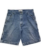 LEVI STRAUSS SIGNATURE CARPENTER ΤΖΙΝ ΒΕΡΜΟΥΔΑ WORKWEAR WASHED BLUE ΑΝΤΡΙΚΟ PRE OWNED L