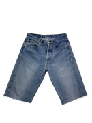 LEVI'S 501 DENIM BERMUDA SHORTS CUT-OFF ΜΠΛΕ UNISEX S