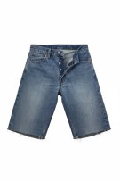LEVI'S 501 DENIM BERMUDA SHORTS CUT-OFF ΜΠΛΕ UNISEX S
