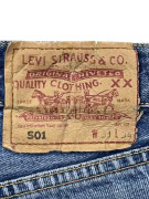 LEVI'S 501 DENIM BERMUDA SHORTS CUT-OFF ΜΠΛΕ UNISEX S