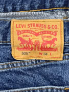 LEVI\'S 505 bermuda jeans blu unisex L