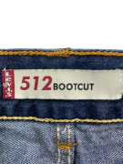 LEVI'S 512 DENIM SHORTS VINTAGE CUT-OFF DARK BLUE UNISEX M