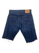 LEVI'S 512 DENIM SHORTS VINTAGE CUT-OFF DARK BLUE UNISEX M