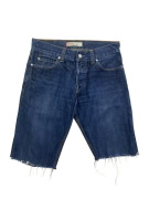 LEVI'S 512 DENIM SHORTS VINTAGE CUT-OFF DARK BLUE UNISEX M