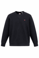 LEVIS CREWNECK MINIMAL BLACK MEN PRE OWNED L