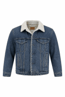 1988 LEVIS DENIM JACKET SHERPA BLUE ΑΝΤΡΙΚΟ PRE OWNED L