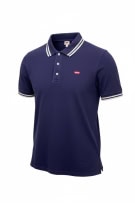 LEVI\'S POLO BLU UOMO CON DETTAGLIO A RIGHE SUL COLLETTO S