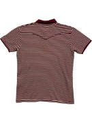 LEVI\'S polo a righe con logo bordeaux-bianco da uomo M