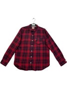 LEVI\'S CAMICIA BOYFRIEND FIT A QUADRI ROSSA DA UOMO M