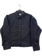 LEVI\'S CAMICIA DENIM CASUAL NERA UNISEX Small usata
