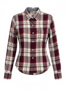 LEVI'S Πουκάμισο Καρό Boyfriend Fit με Λογότυπο Μπορντό Γυναικείο XS