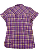 LEVI'S Short Sleeve Plaid Shirt Casual Purple Men's S