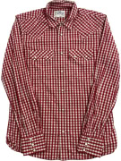 LEVI\'S CAMICIA A QUADRI CON TASCHE ROSSO-BIANCO UOMO M