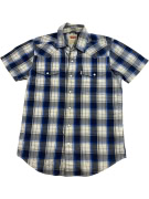 LEVI'S ΠΟΥΚΑΜΙΣΟ ΚΟΝΤΟΜΑΝΙΚΟ CHECKED WESTERN STYLE ΜΠΛΕ ΓΥΝΑΙΚΕΙΟ SMALL