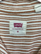 LEVI'S ΠΟΥΚΑΜΙΣΟ ΚΟΝΤΟΜΑΝΙΚΟ VINTAGE ΡΙΓΕ ΜΕ RED TAB ΚΑΦΕ/ΛΕΥΚΟ ΓΥΝΑΙΚΕΙΟ M