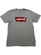 LEVI'S Casual Batwing Logo T-Shirt Grey Men's Size Medium