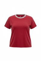 LEVI'S T-SHIRT CROP TOP LOGO NECKLINE ΚΟΚΚΙΝΟ ΓΥΝΑΙΚΕΙΟ L