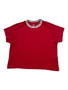 LEVI'S T-SHIRT CROP TOP LOGO NECKLINE ΚΟΚΚΙΝΟ ΓΥΝΑΙΚΕΙΟ L