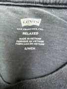 LEVI\'S T-SHIRT RELAXED CON LOGO SUL RETRO NERO UOMO S