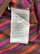LEVI'S STRIPED T-SHIRT WITH LOGO TAB BROWN UNISEX MEDIUM
