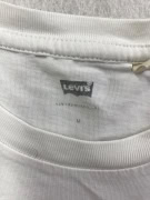 LEVI'S T-Shirt San Francisco California Script Logo White Men's M