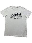 LEVI'S T-Shirt San Francisco California Script Logo White Men's M