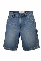 LEVIS DENIM CARPENTER SHORTS WORKWEAR WASHED BLUE MENS PRE OWNED S