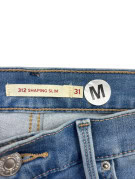 LEVIS ΤΖΙΝ ΠΑΝΤΕΛΟΝΙ SLIM FIT WASHED BLUE ΓΥΝΑΙΚΕΙΟ PRE OWNED M