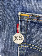 LEVIS ΤΖΙΝ ΣΟΡΤΣ CLASSIC WASHED BLUE UNISEX PRE OWNED XS