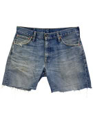 LEVIS SHORTS IN DENIM VINTAGE WASHED BLU UOMO PRE OWNED M