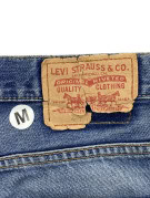 LEVIS SHORTS IN DENIM VINTAGE WASHED BLU UOMO PRE OWNED M