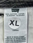 LEVIS BERMUDA CARGO UTILITY GRIGIO TARTAN UOMO PRE OWNED XL