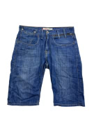 Levi’s 504 Shorts in denim dritti con logo blu da uomo L