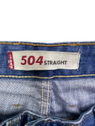 Levi’s 504 Shorts in denim dritti con logo blu da uomo L