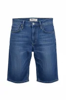 Levi’s 504 Shorts in denim dritti con logo blu da uomo L