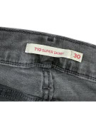 LEVI’S 710 SUPER SKINNY Τζιν Παντελόνι CASUAL Λογότυπο Γκρι/Ανθρακί Γυναικείο XS (W30)