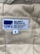 Levi’s Giacca Parka Casual con Cappuccio Beige da Donna S