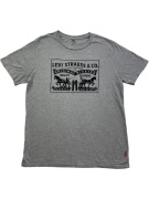 Levi’s Ανδρικό T-Shirt Γκρι με Logo Print